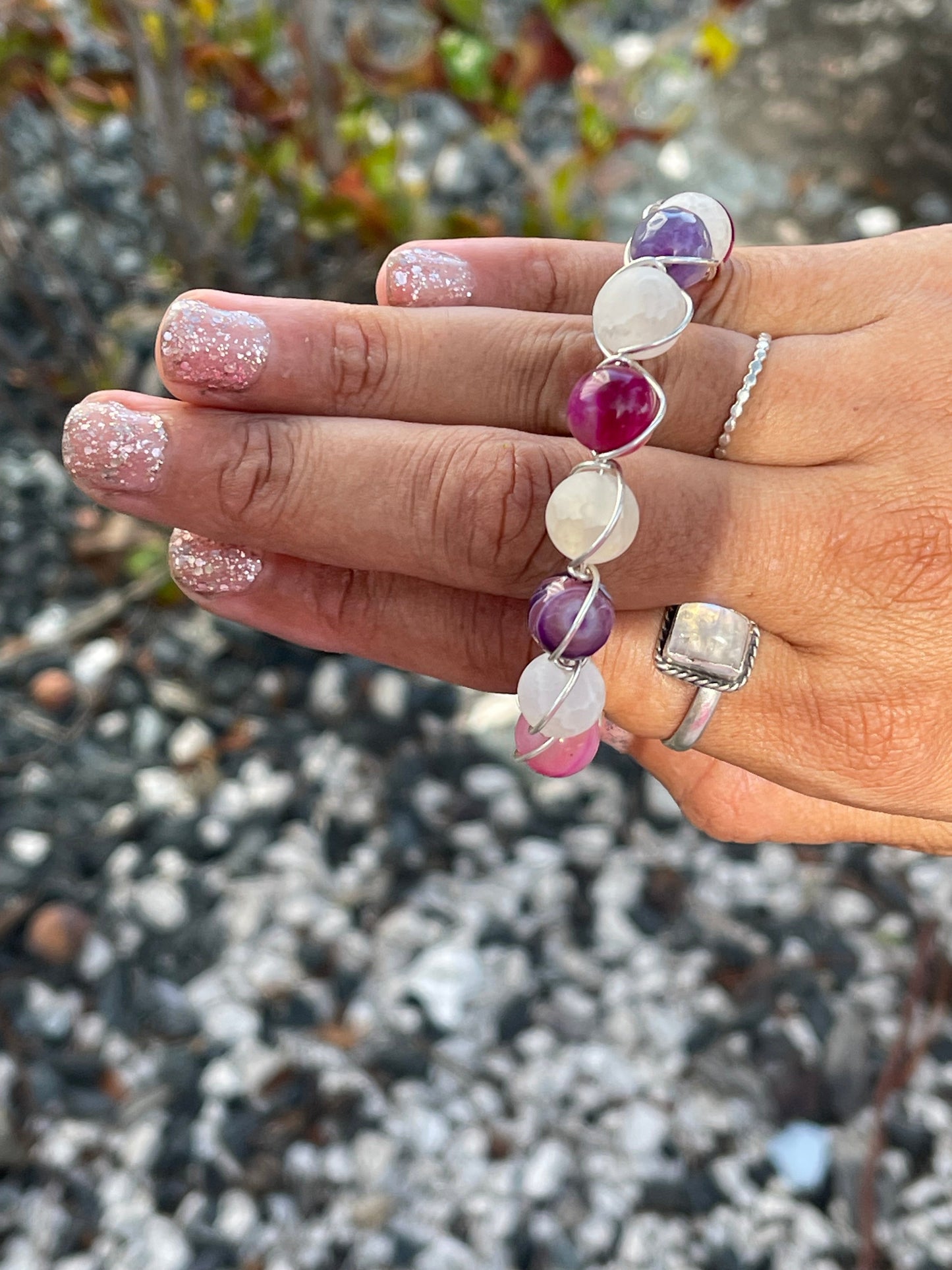 Stone-Crystal bracelets