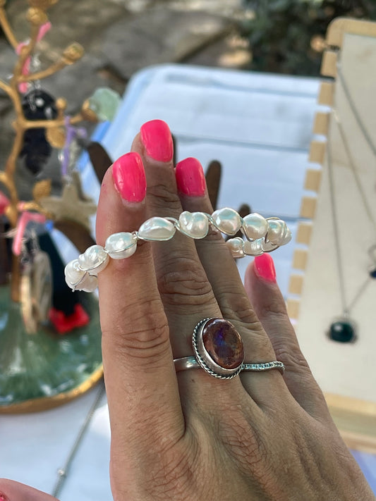 Braided stone bracelets