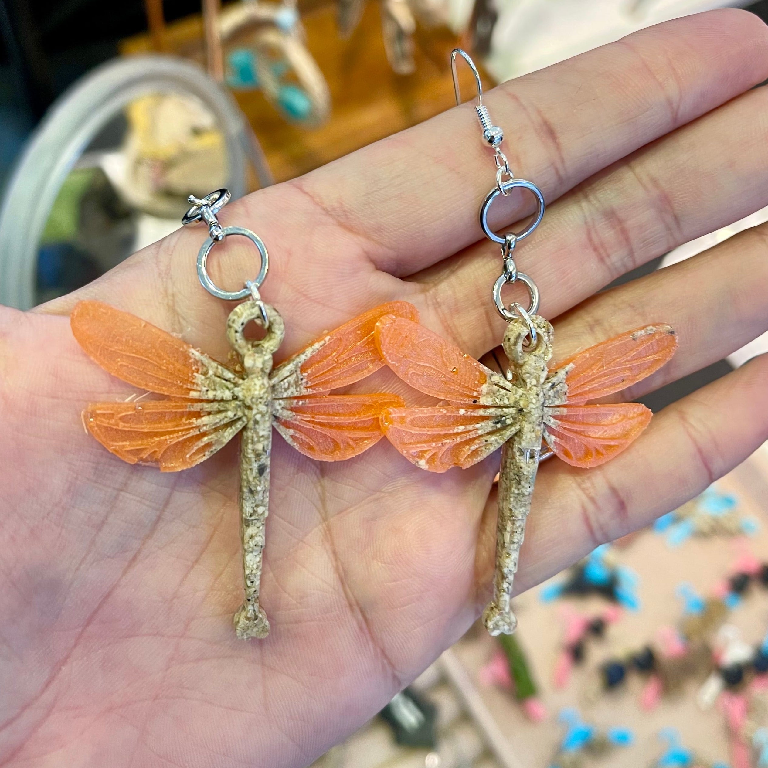 Sand Fairy Wing Earrings