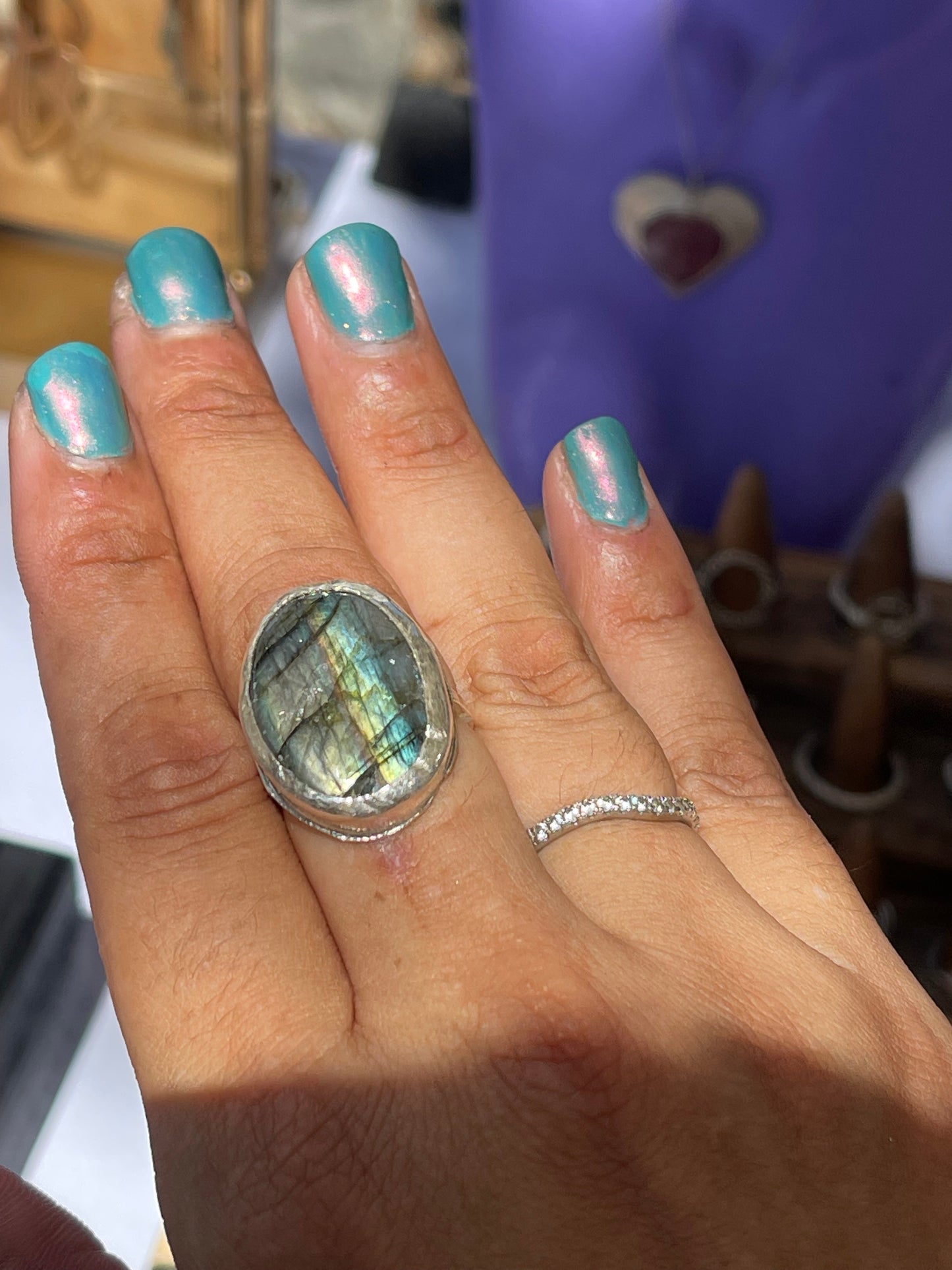 Silver Stone Rings