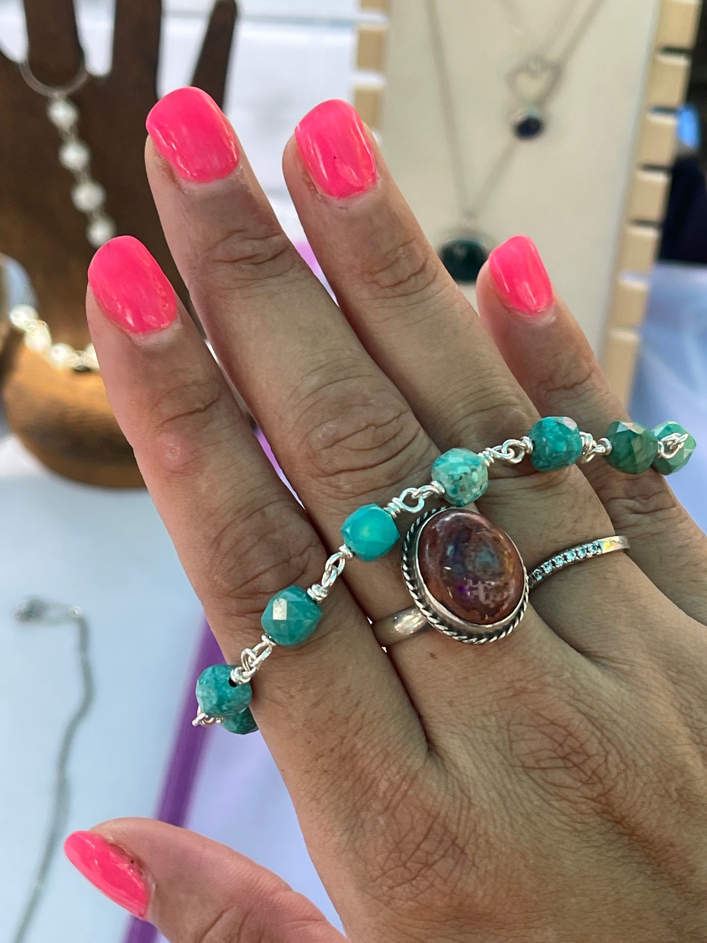 Stone-Crystal bracelets