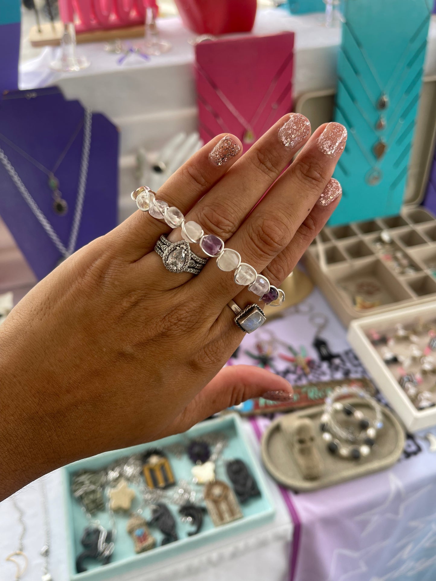 Stone-Crystal bracelets