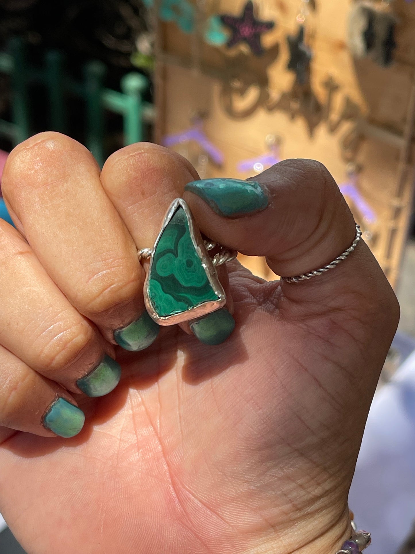 Silver Stone Rings