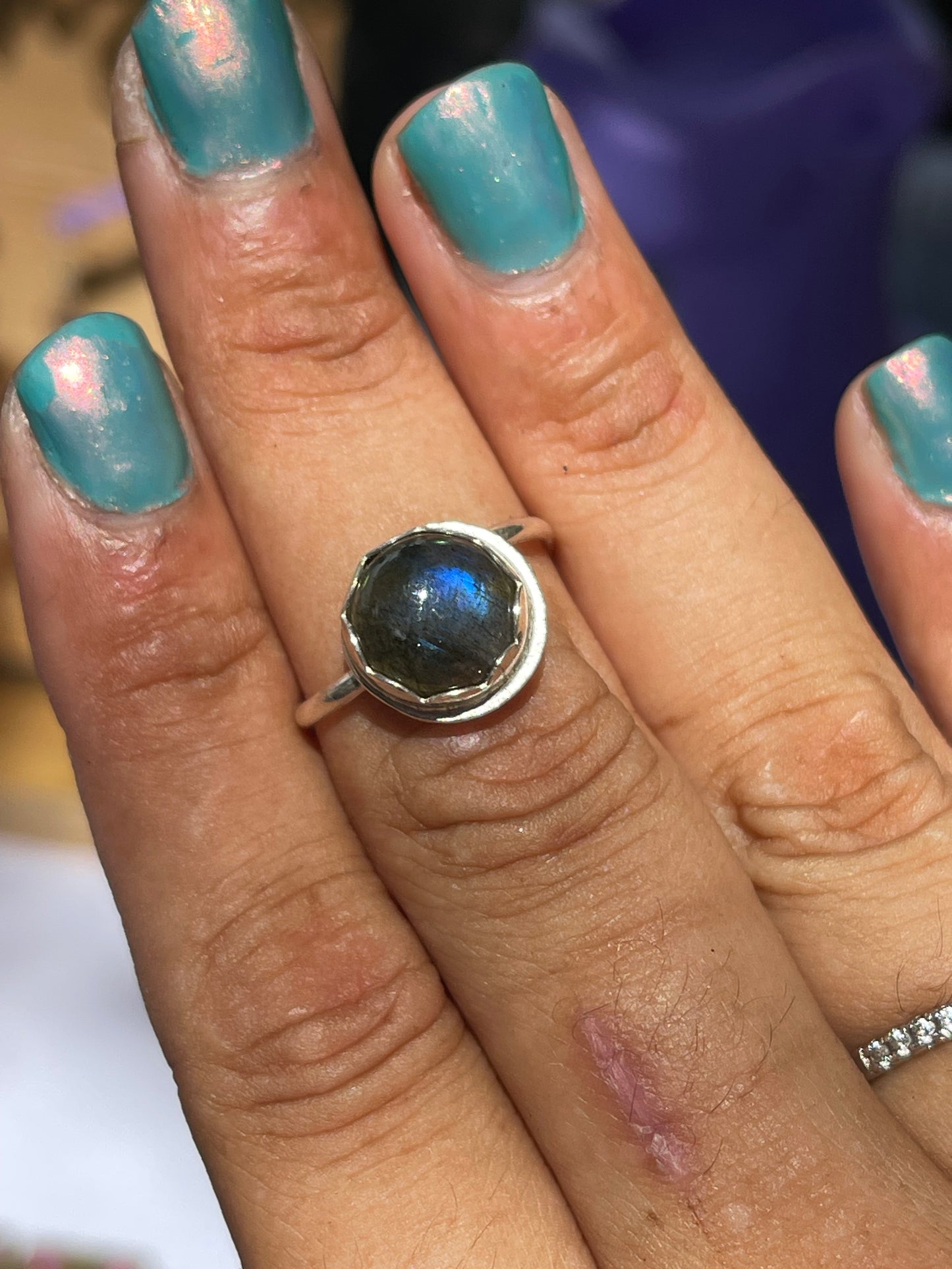 Silver Stone Rings