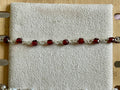 Garnet Bracelet in Sterling Silver