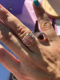 Strawberry Quartz Sterling Silver Ring