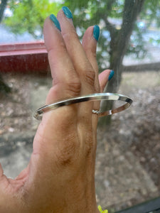 Atypical Silver Bangles